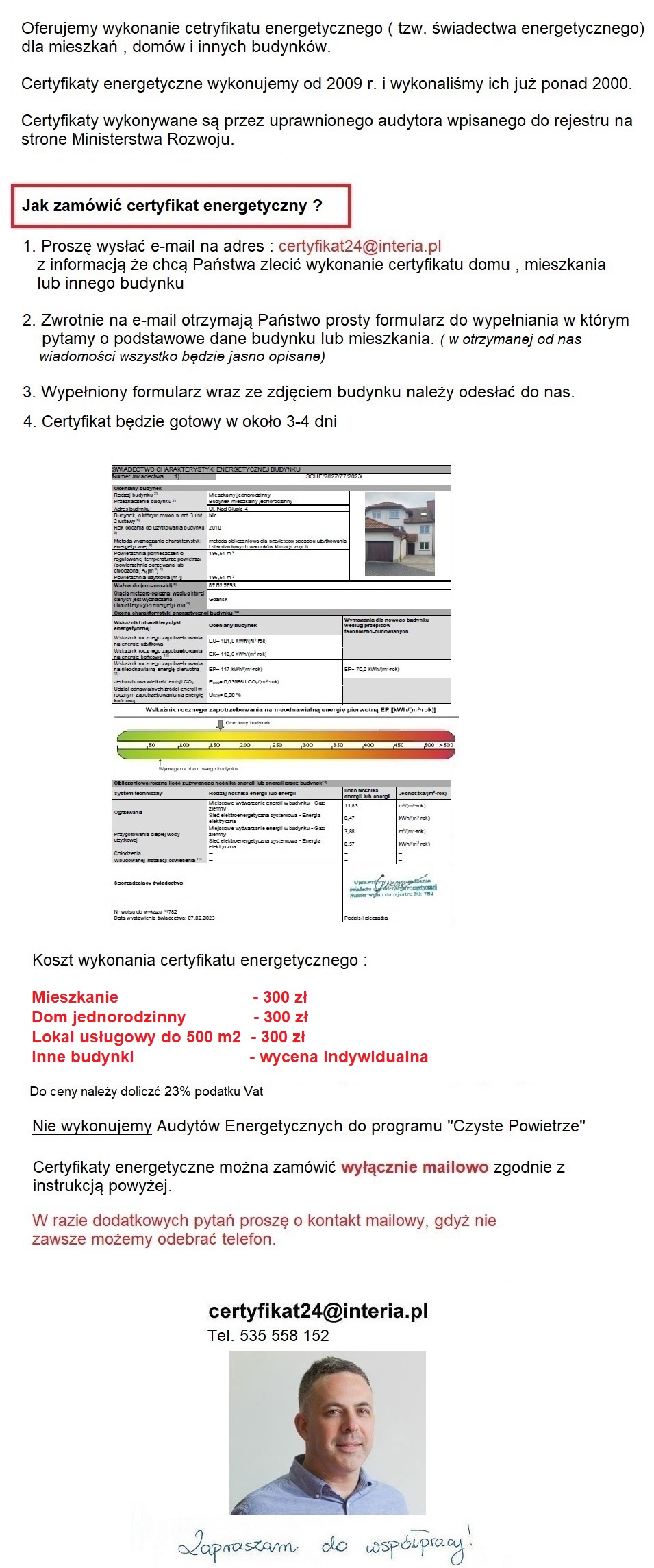 Swiadectwa energetyczne domow audyty energetyczne Szklarska Poręba